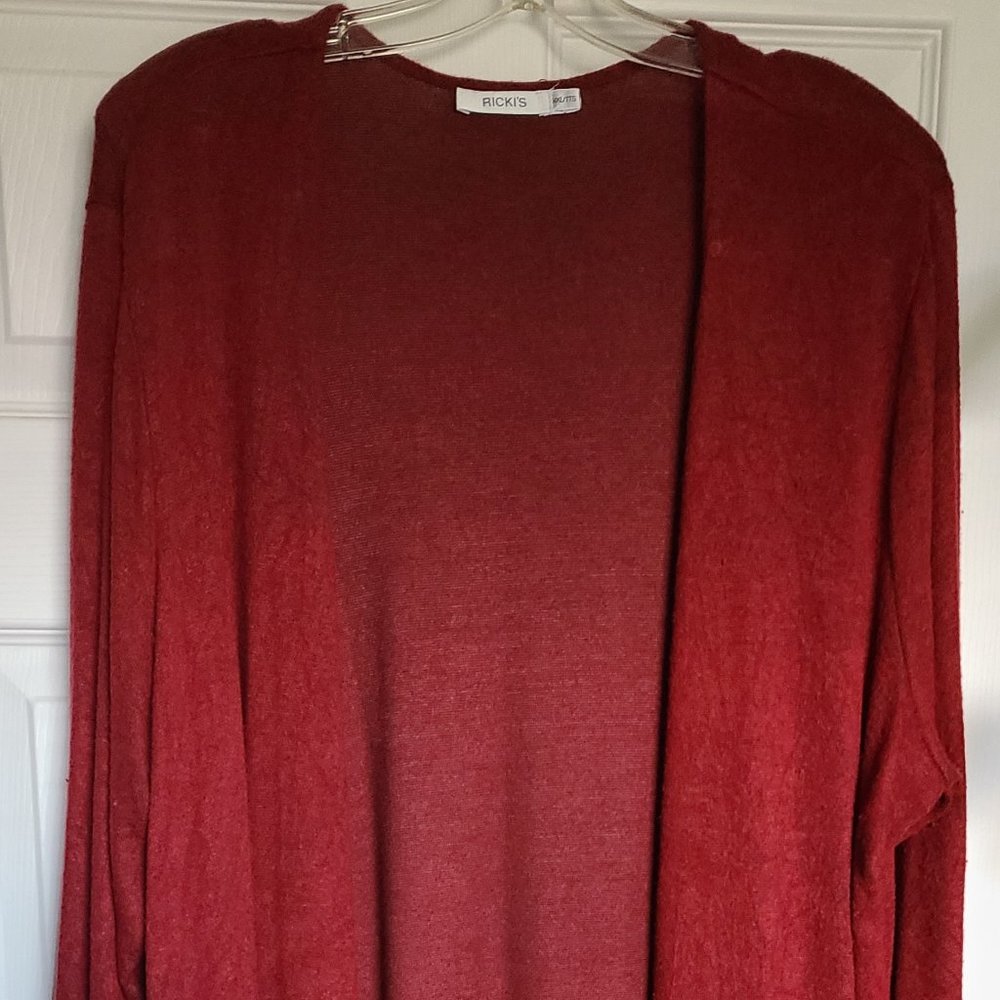 XXL Women's Long Rust Red Duster